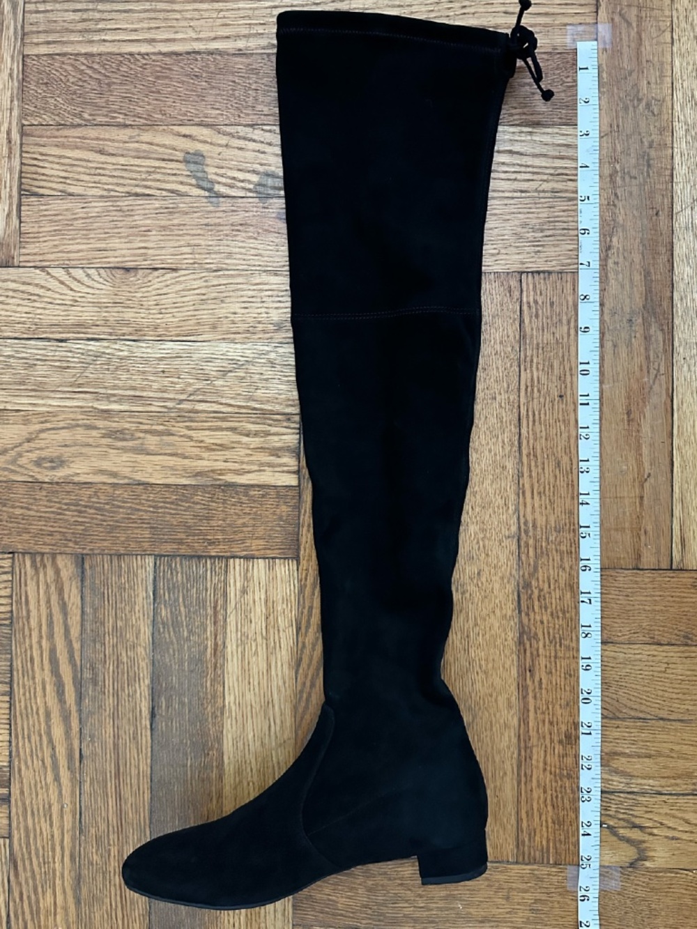 STUART WEITZMAN Genna stretch-suede thigh boots - Picture 5 of 12